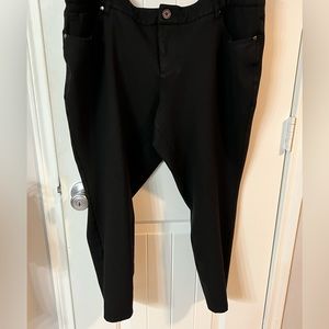 Black ponte pants